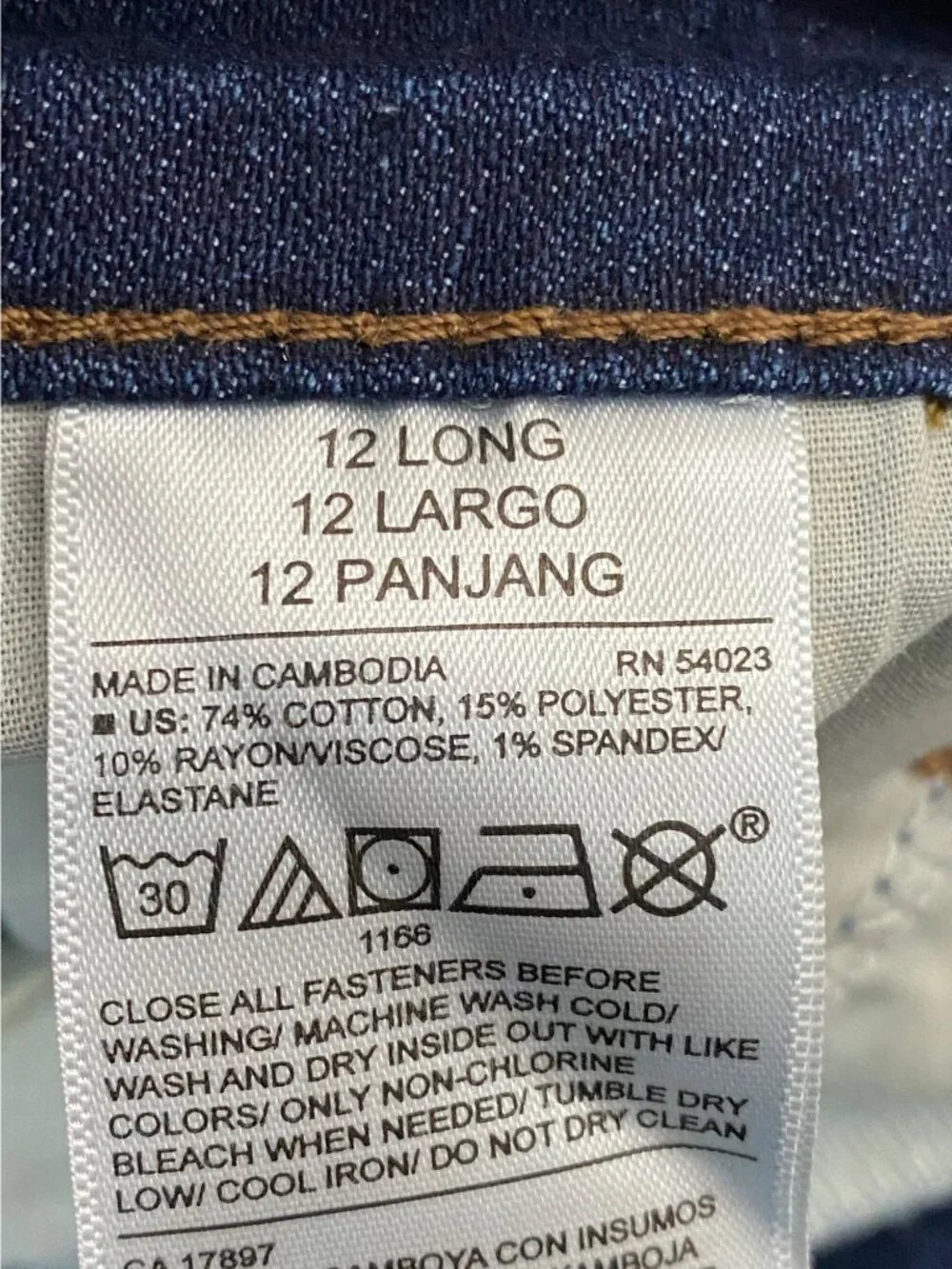 Old Navy Rockstar Super Skinny Dark Blue Denim Jeans Women’s Size 12 Regular - Picture 8 of 8